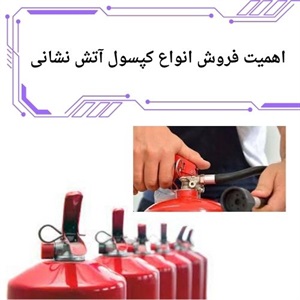 فروش کپسول آتش نشانی در سراسر کشور